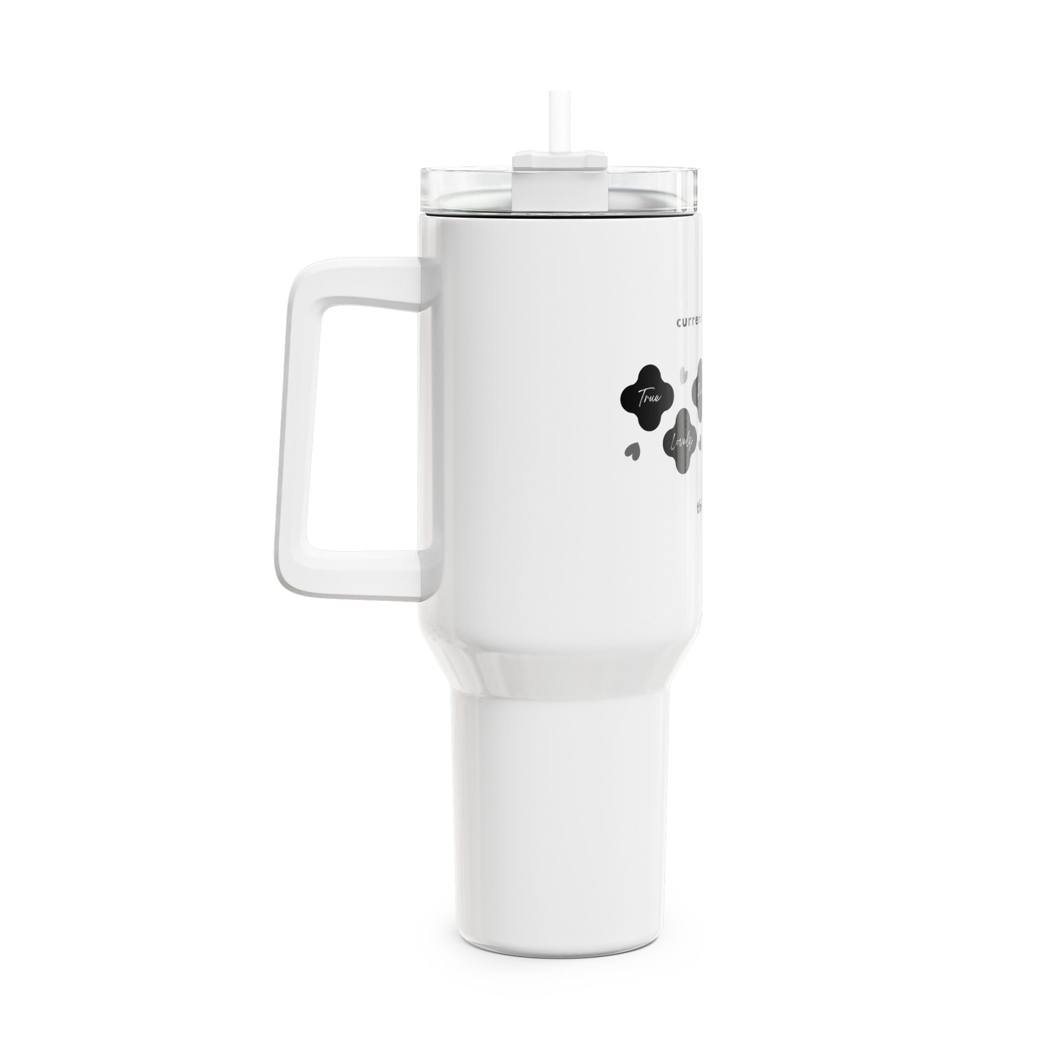 Philippians 4:8 | Tumbler, 40oz. | Pearl White