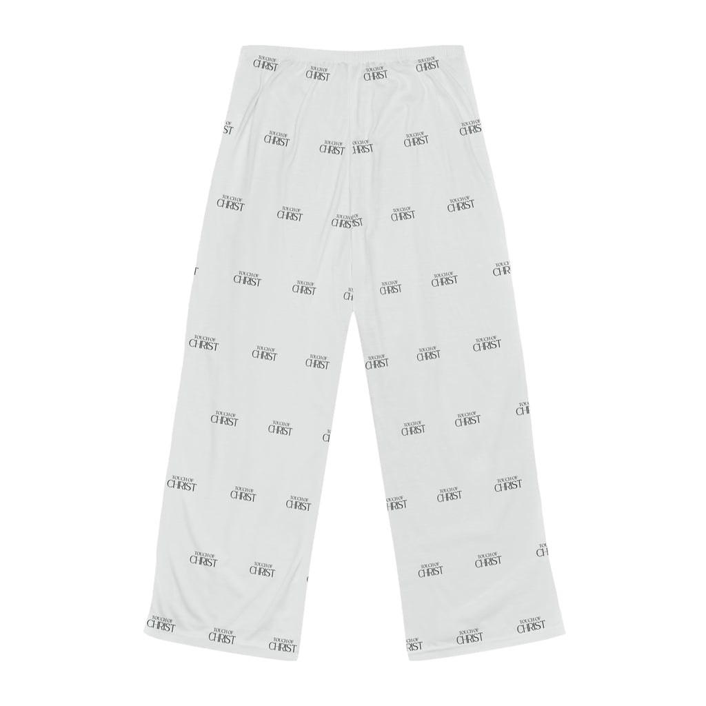 Touch of Christ Crest | Womens Pajama Bottoms | White