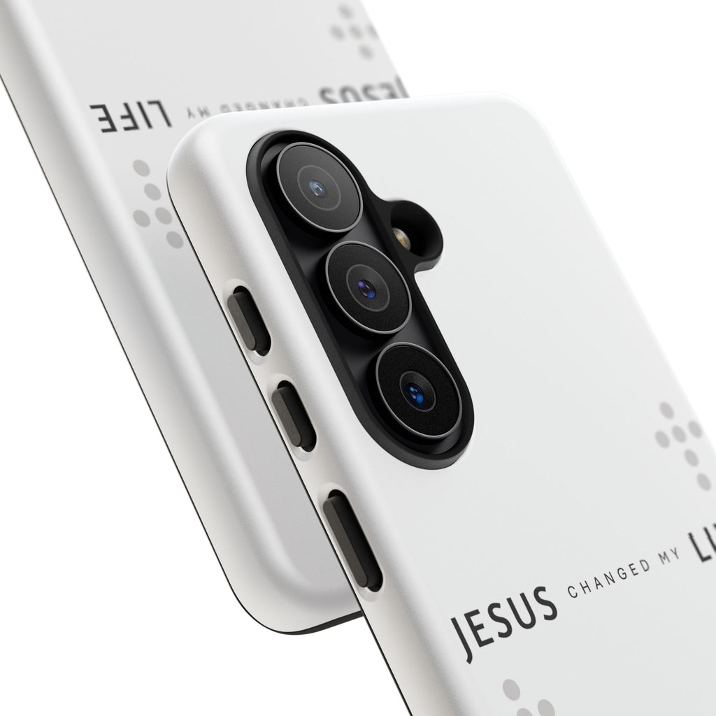 Jesus Changed My Life | Galaxy S26 Case | Pearl White