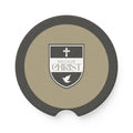 Touch of Christ Crest | Soapstone Car Coaster - 2pk | Sandy Brown