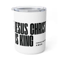 Jesus Is King | Insulated Mug, 10oz. | Pearl White