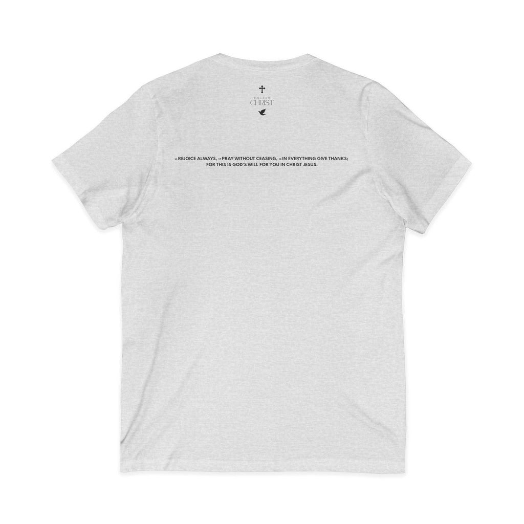 Keep Praying | Mens White Tee | V Neck