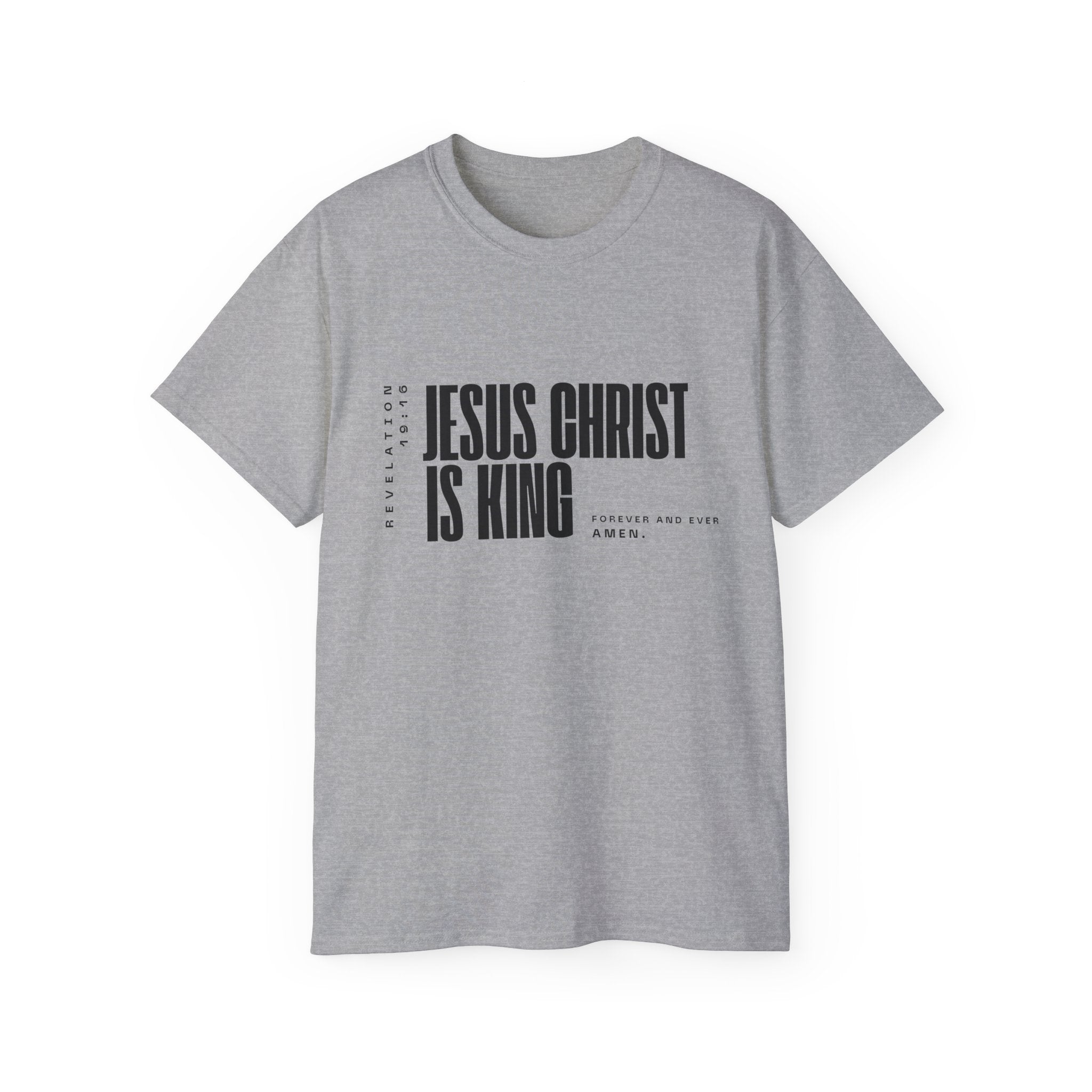 Jesus Is King | Mens Tee | Scoop Neck