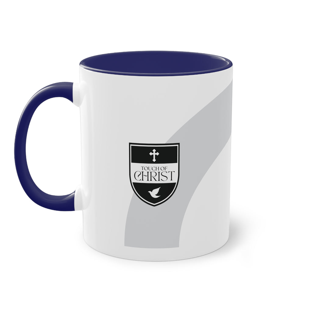 Touch of Christ Crest | Coffee Mug | Two-Tone