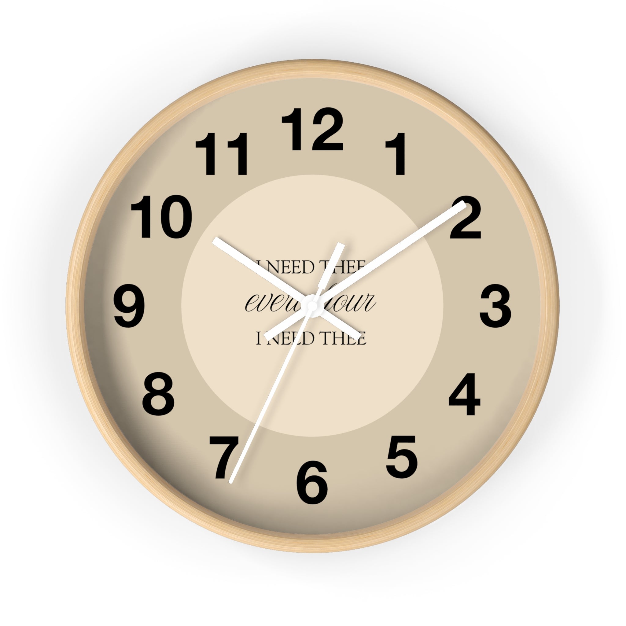 I Need Thee Every Hour | Wall Clock