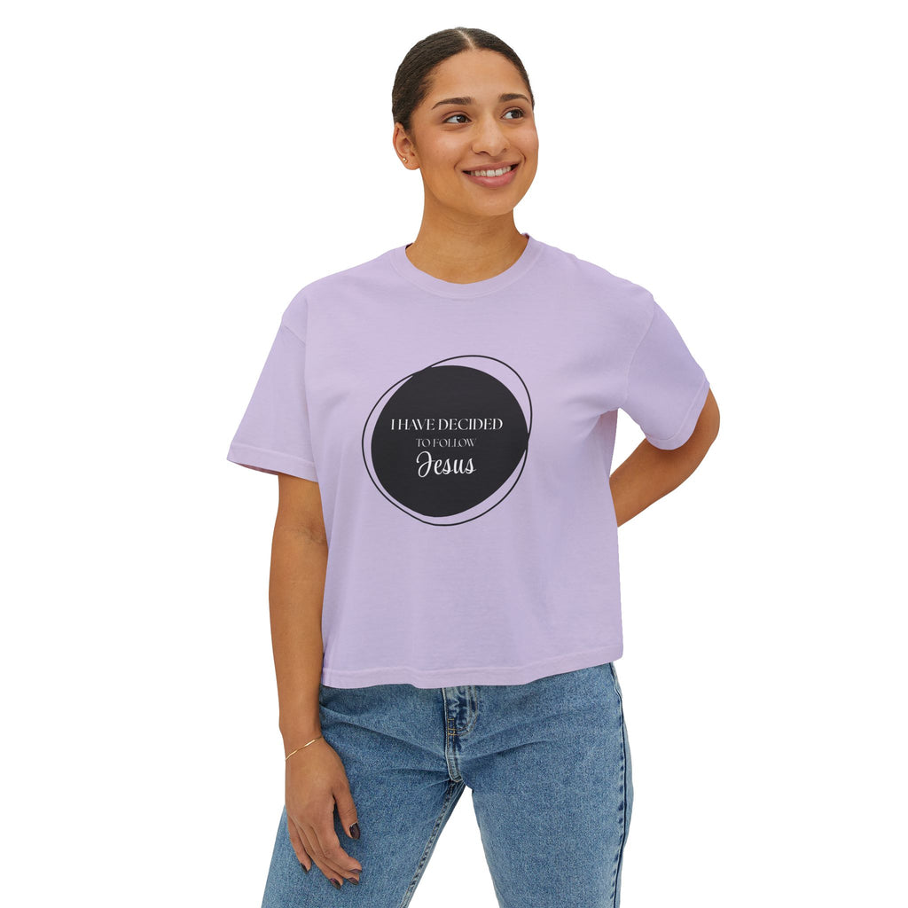 I Have Decided | Womens Boxy Tee | Bold Black