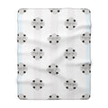 Psalms 91:4 | Sherpa Fleece Blanket | Sky Blue