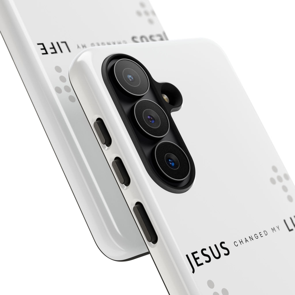 Jesus Changed My Life | Galaxy S26 Case | Pearl White