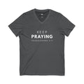 Keep Praying | Mens Tee - Bold Black | V Neck
