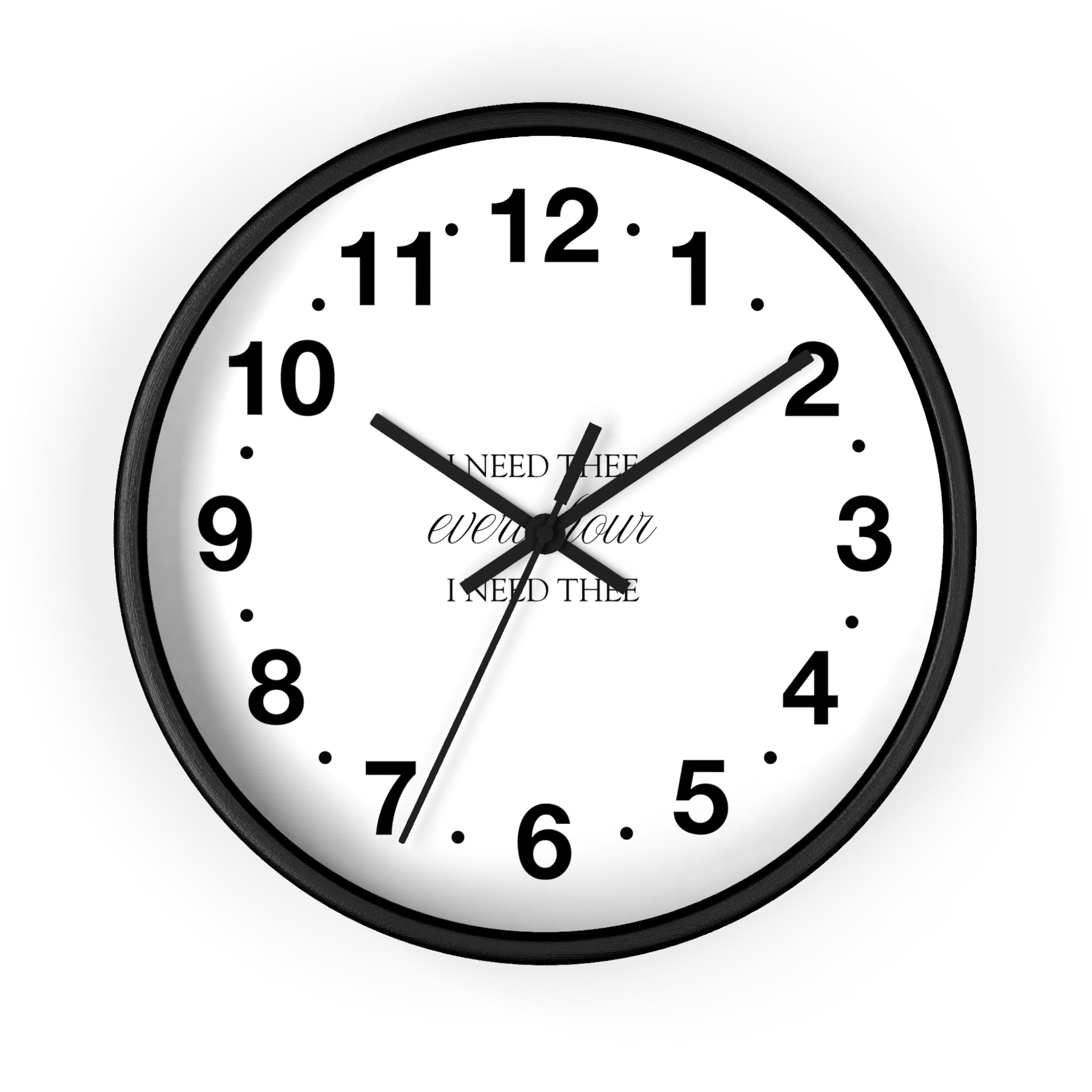 I Need Thee Every Hour | Wall Clock