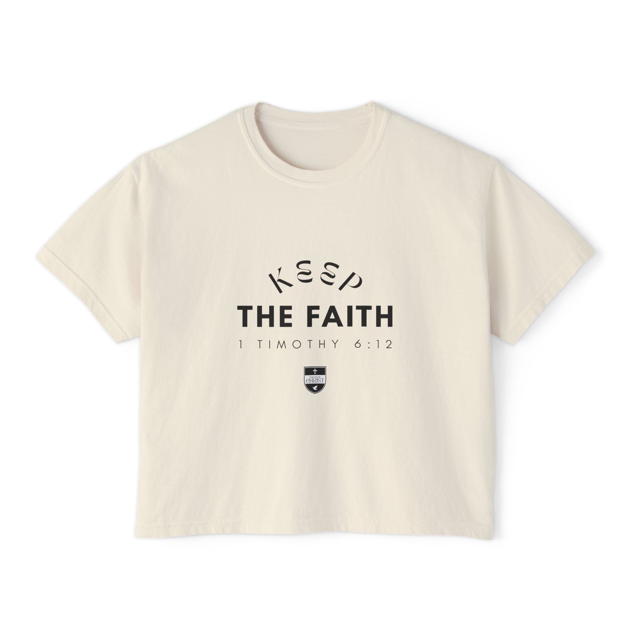 Keep the Faith | Womens Light-Colored Boxy Tee