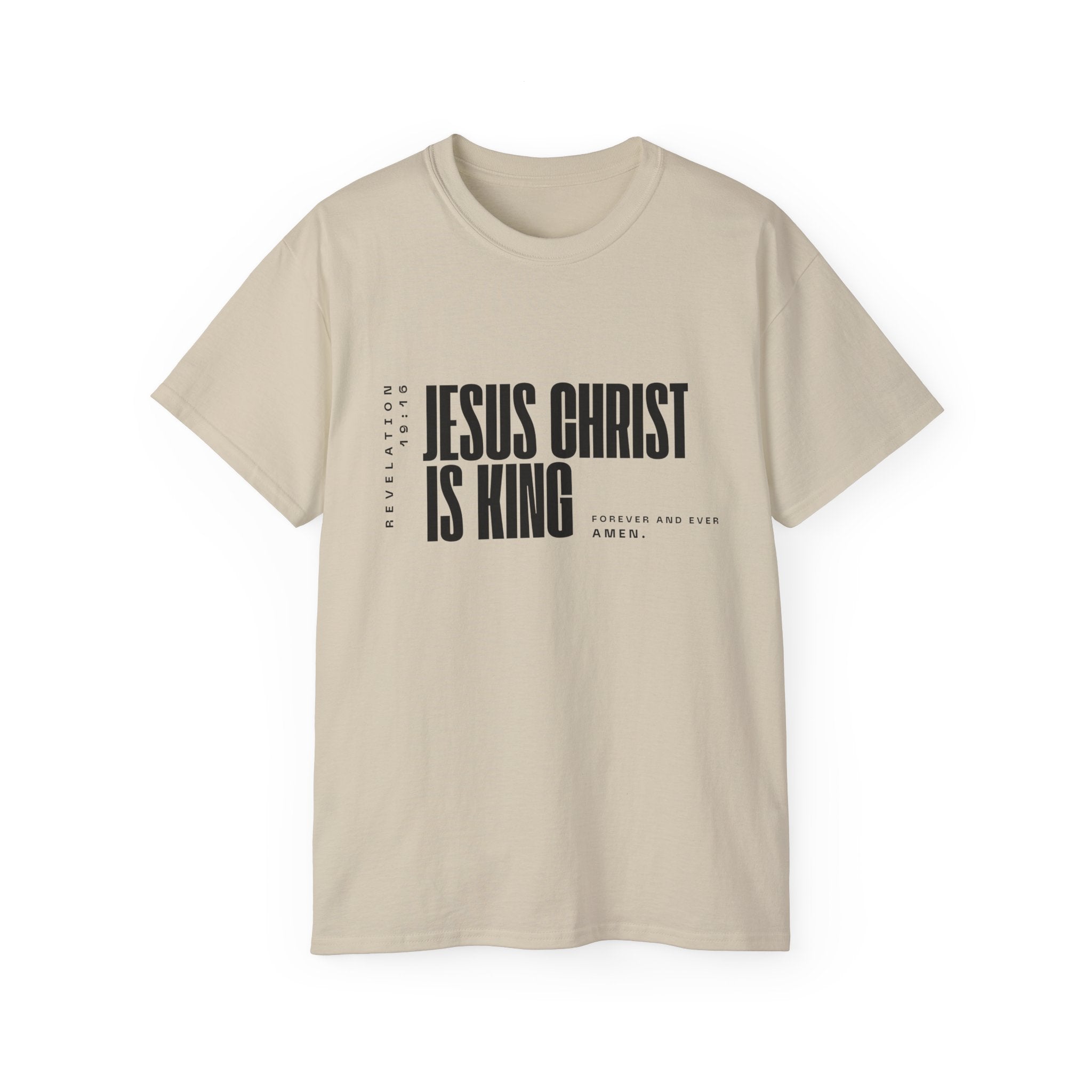 Jesus Is King | Mens Tee | Scoop Neck