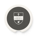 Touch of Christ Crest | Soapstone Car Coaster - 2pk | Bold Black