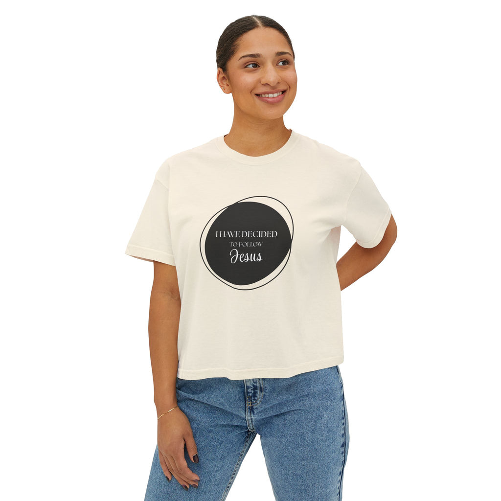 I Have Decided | Womens Boxy Tee | Bold Black