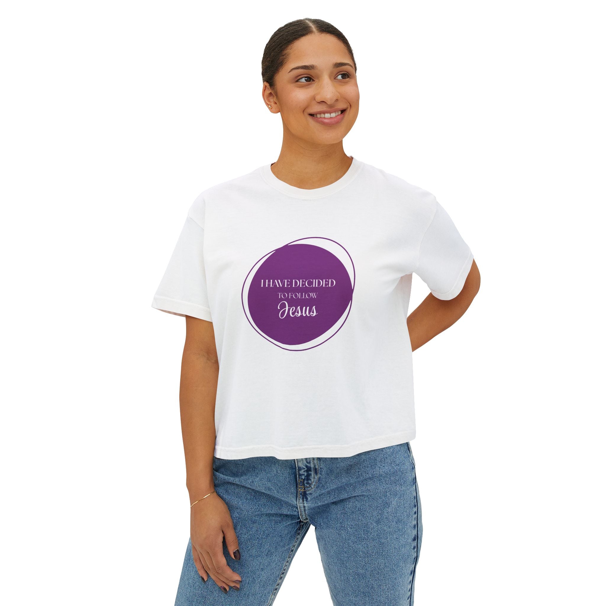 I Have Decided | Womens Boxy Tee | Royal Purple