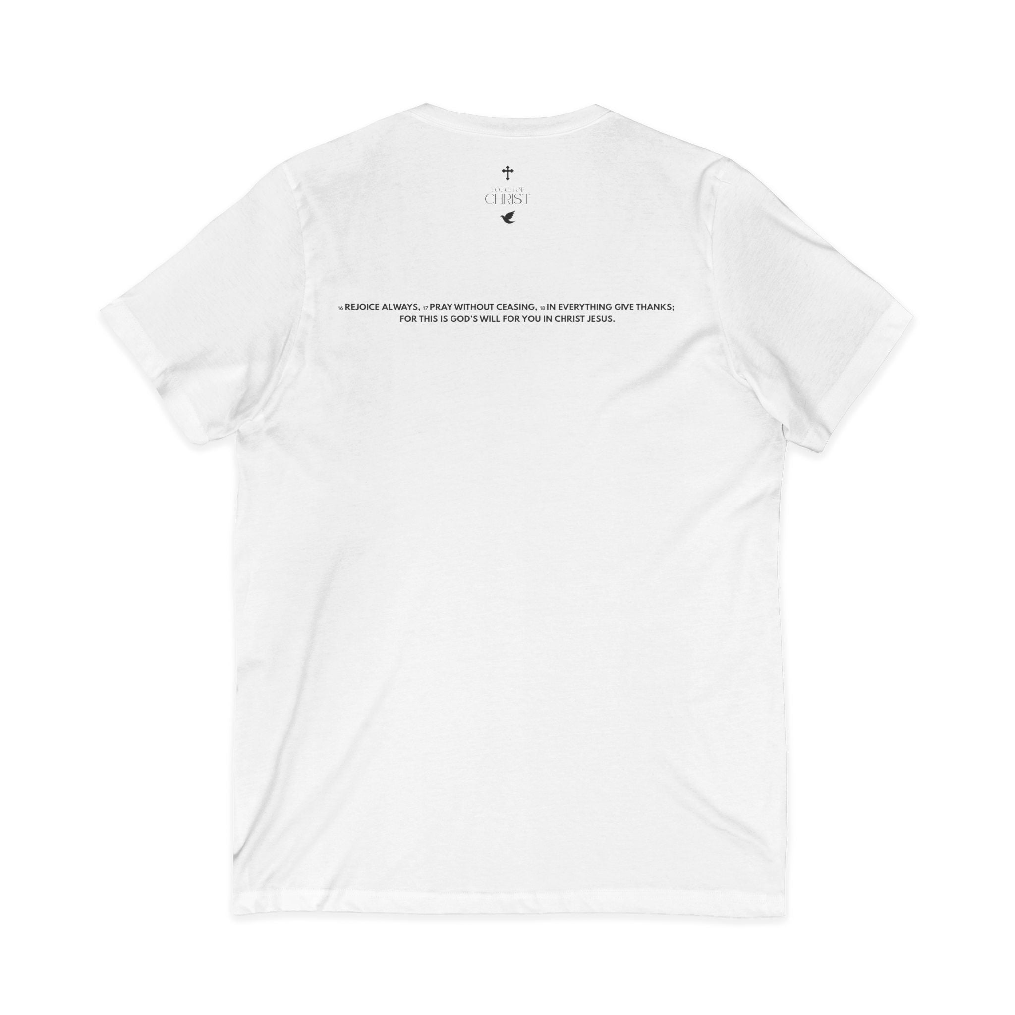 Keep Praying | Mens White Tee | V Neck