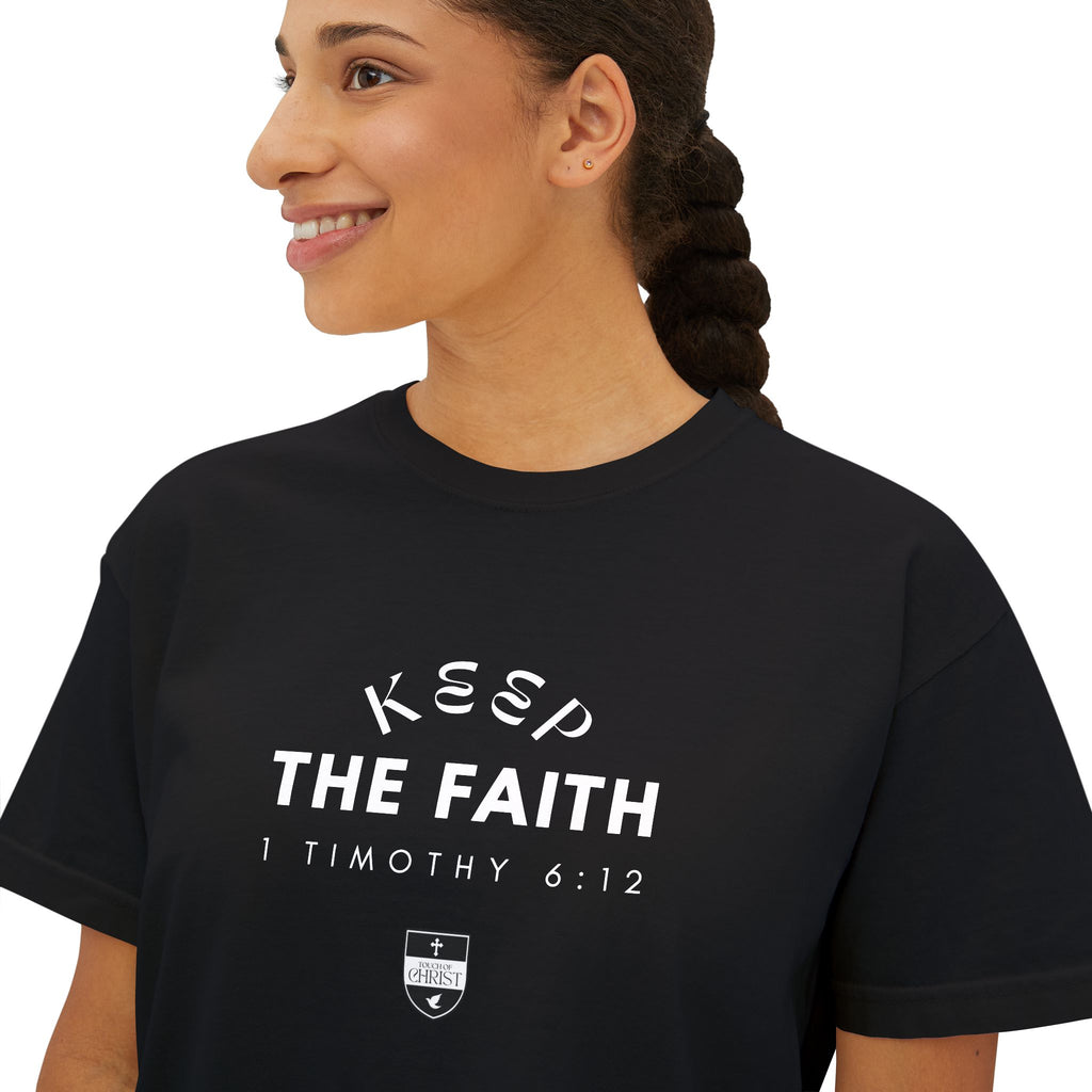 Keep the Faith | Women's Dark-Colored Boxy Tee