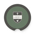 Touch of Christ Crest | Soapstone Car Coaster - 2pk | Green Pastures