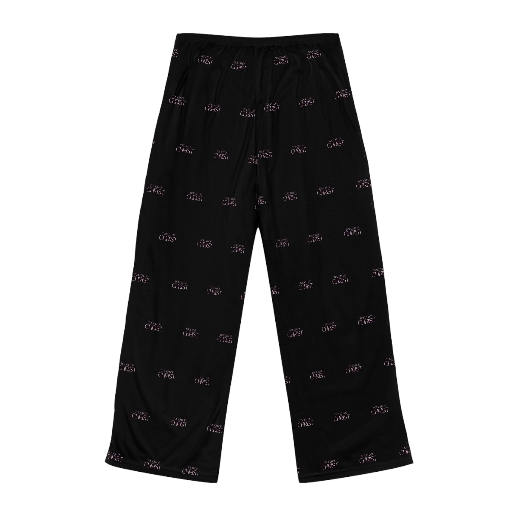 Touch of Christ Crest | Womens Pajama Bottoms | Bold Black