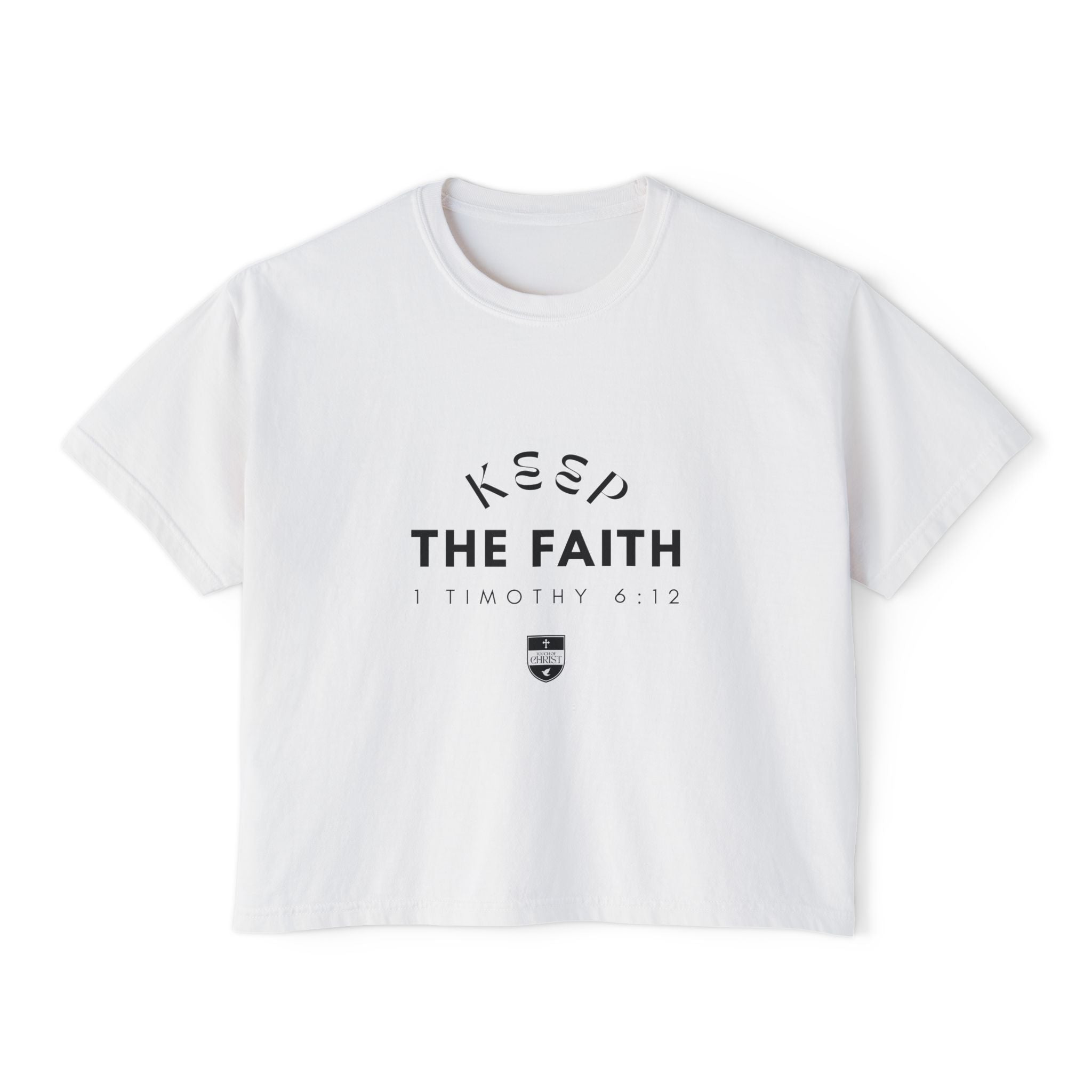 Keep the Faith | Womens Light-Colored Boxy Tee