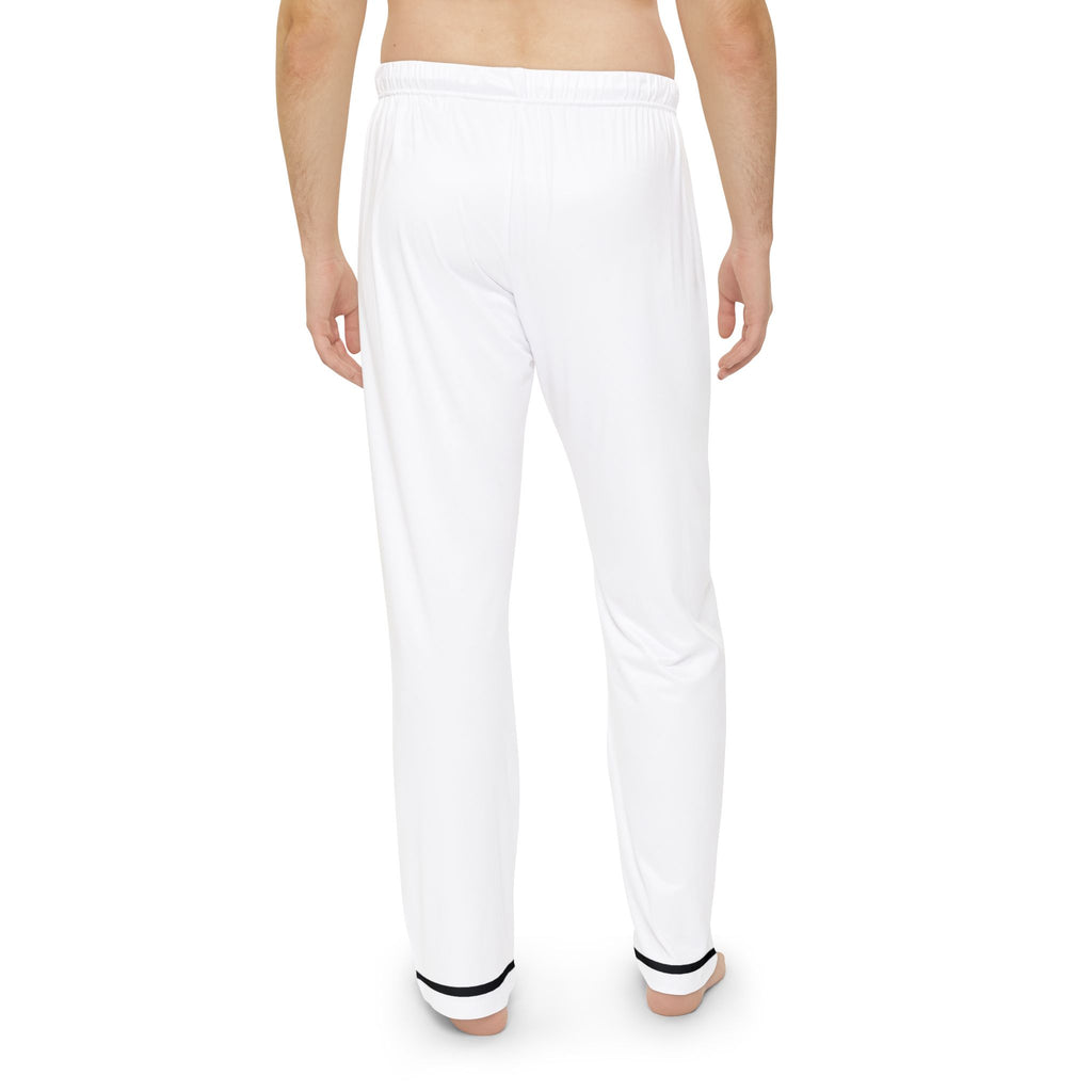Touch of Christ Crest | White Pajama Bottoms | Black-lined