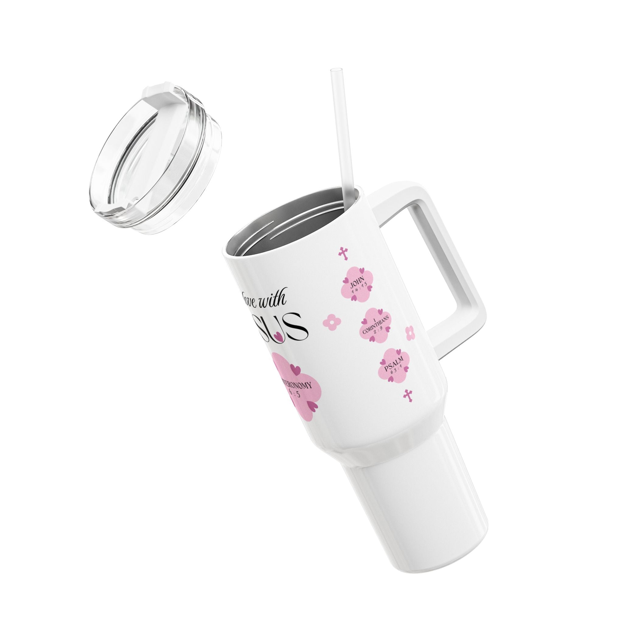 In Love with Jesus | Tumbler | Precious Pink, 40oz.