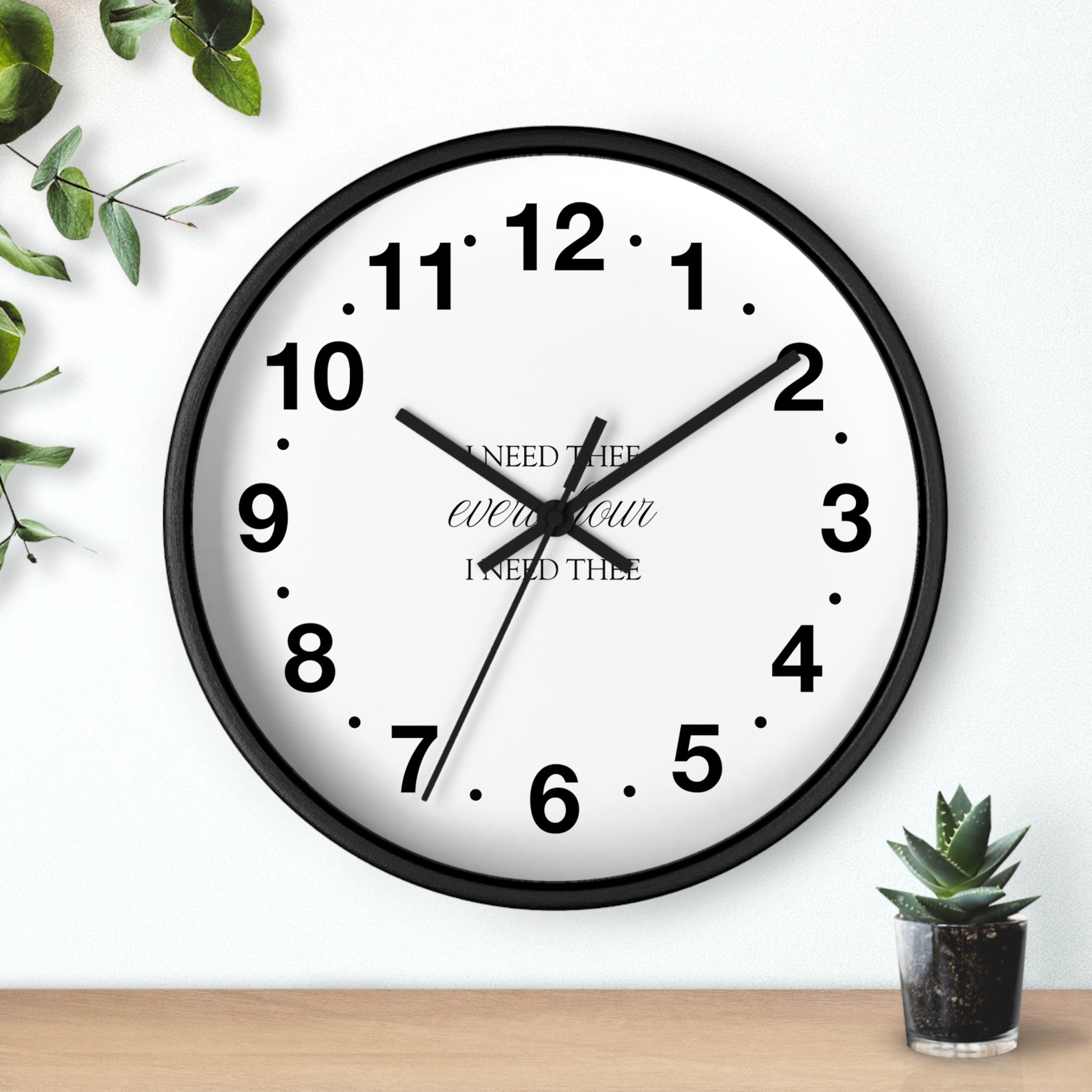 I Need Thee Every Hour | Wall Clock