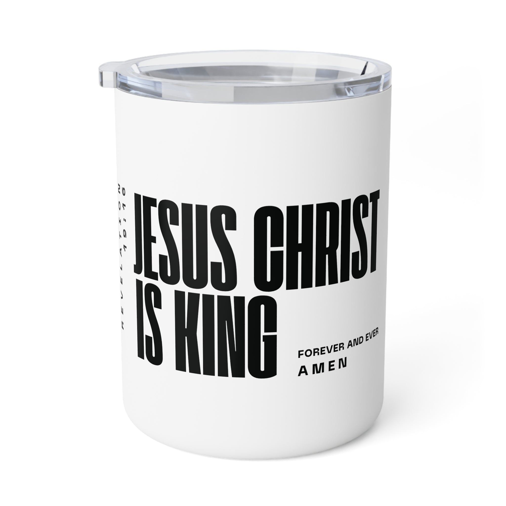 Jesus Is King | Insulated Mug, 10oz. | White