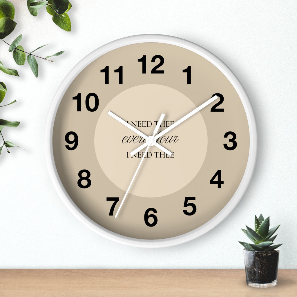 I Need Thee Every Hour | Wall Clock