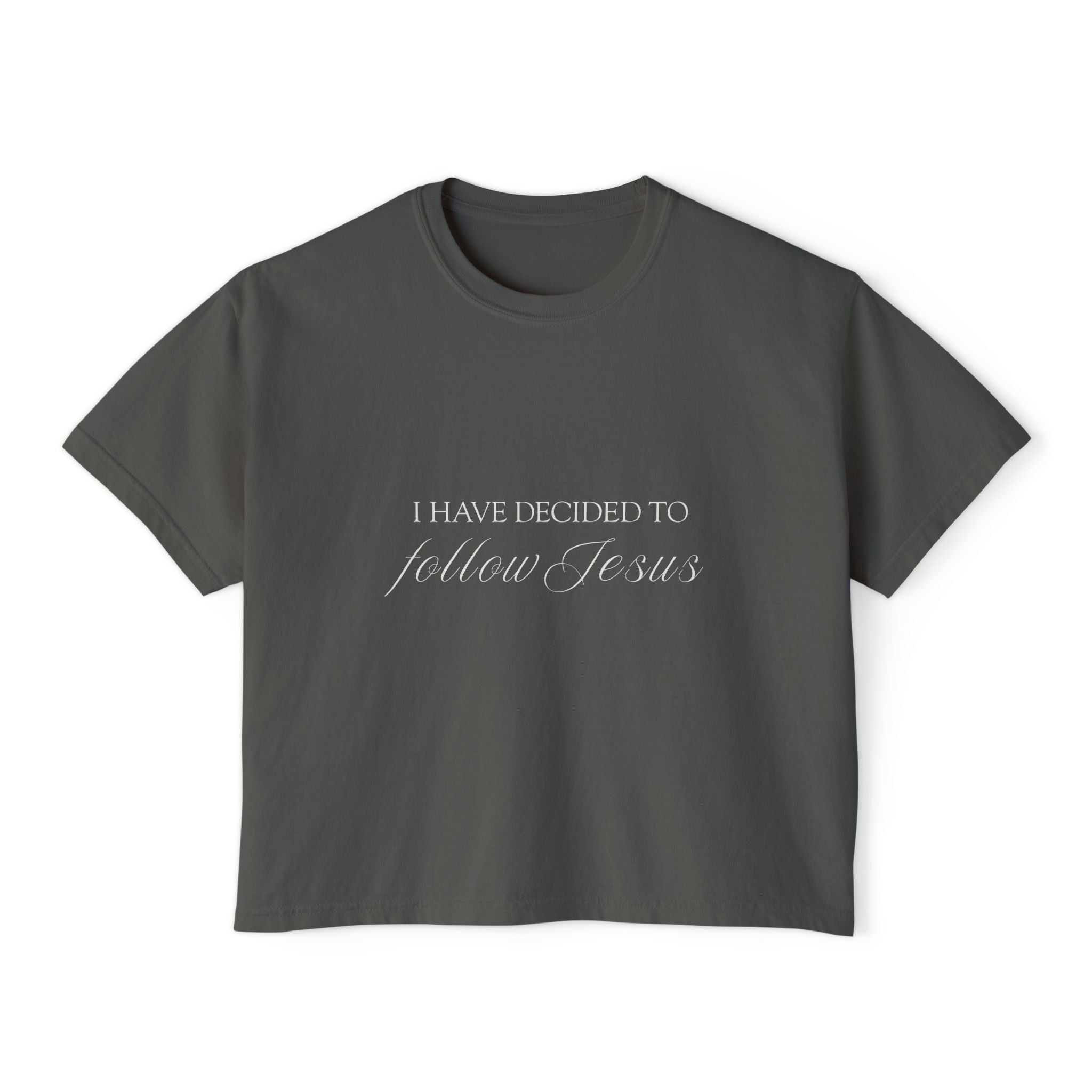 I Have Decided | Womens Faded Tee | Black & Grey