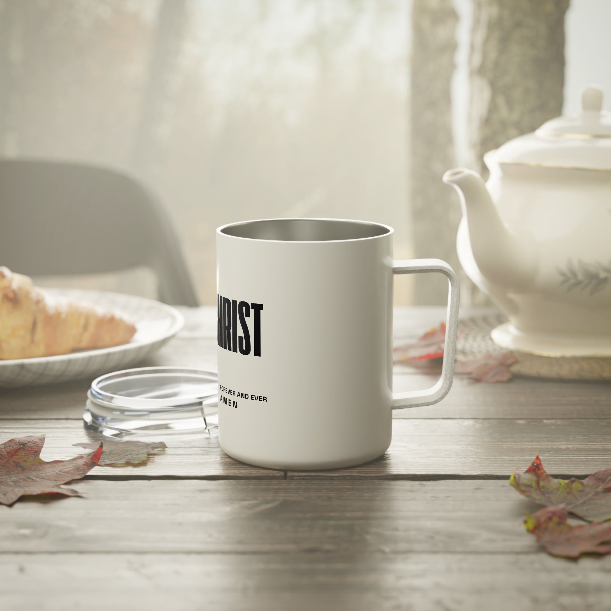 Jesus Is King | Insulated Mug, 10oz. | White