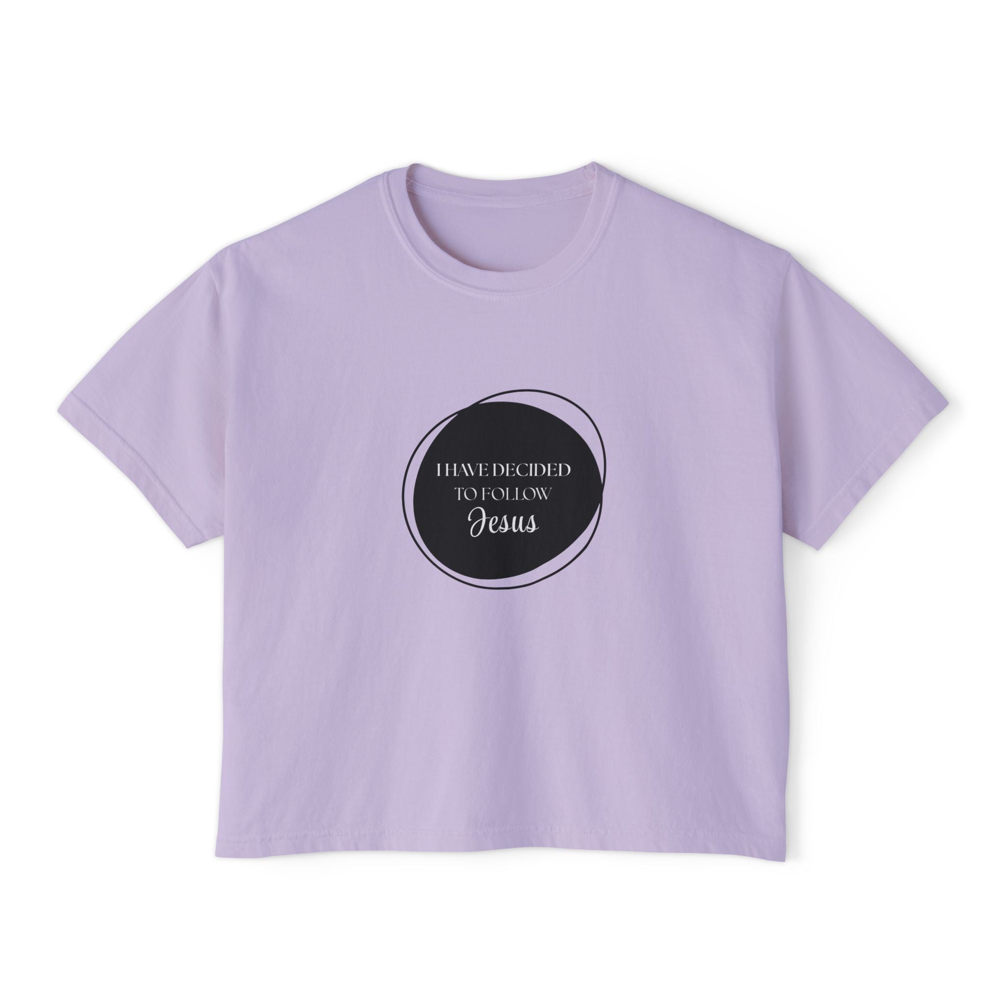 I Have Decided | Womens Boxy Tee | Bold Black