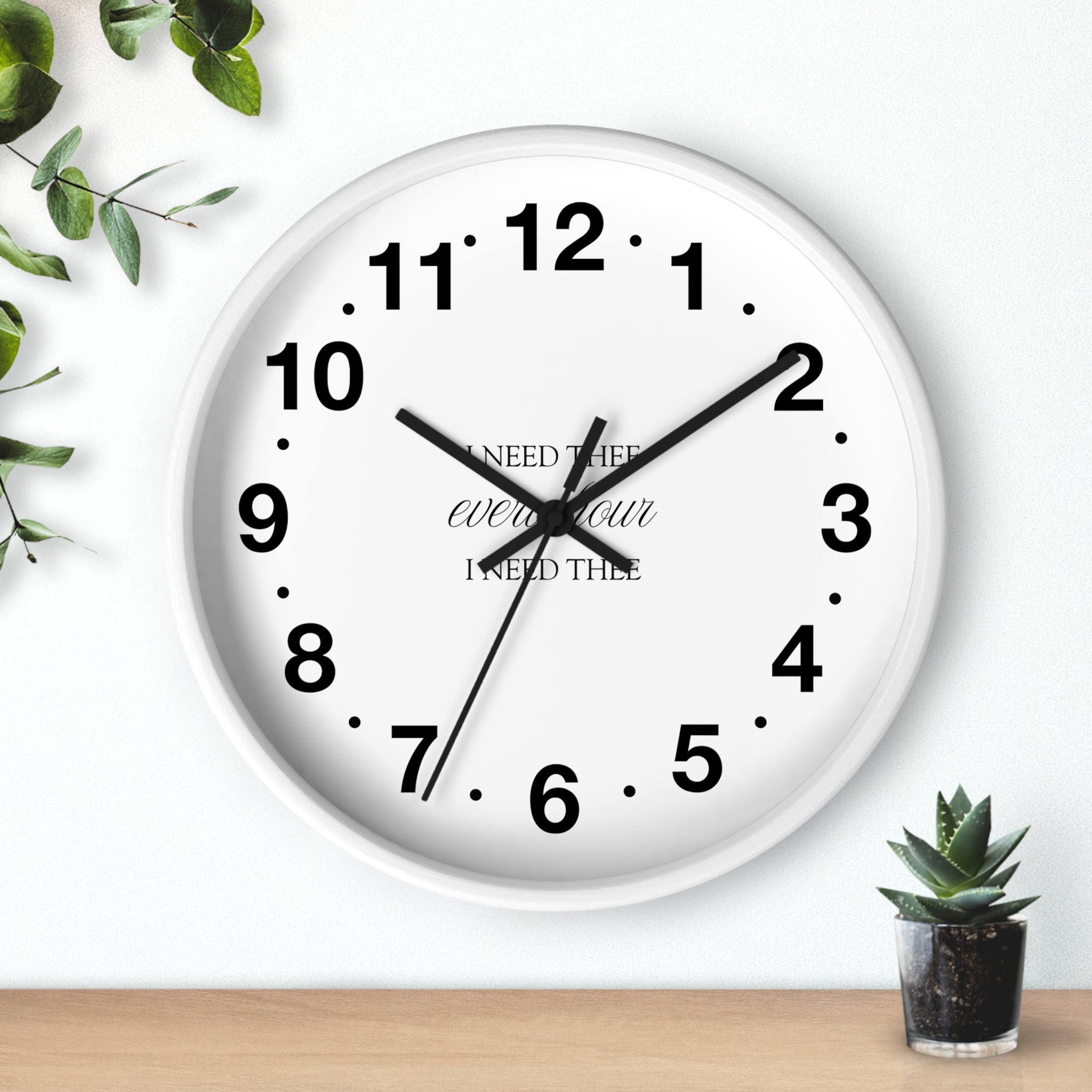I Need Thee Every Hour | Wall Clock