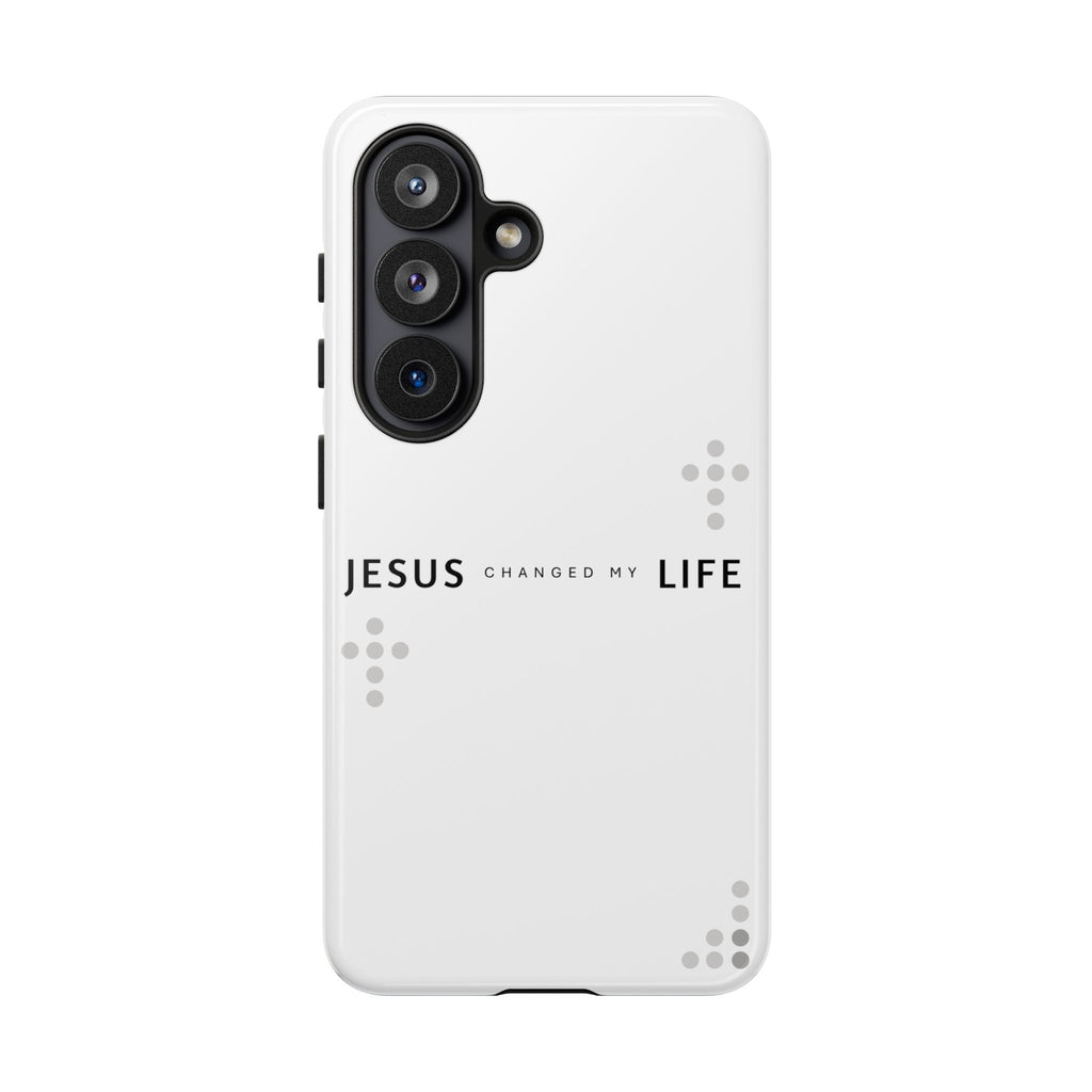 Jesus Changed My Life | Galaxy S26 Case | Pearl White