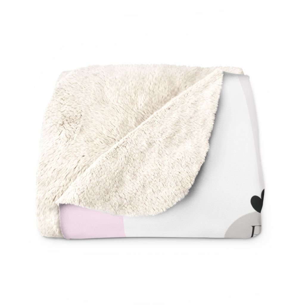 Psalms 91:4 | Sherpa Fleece Blanket | Precious Pink