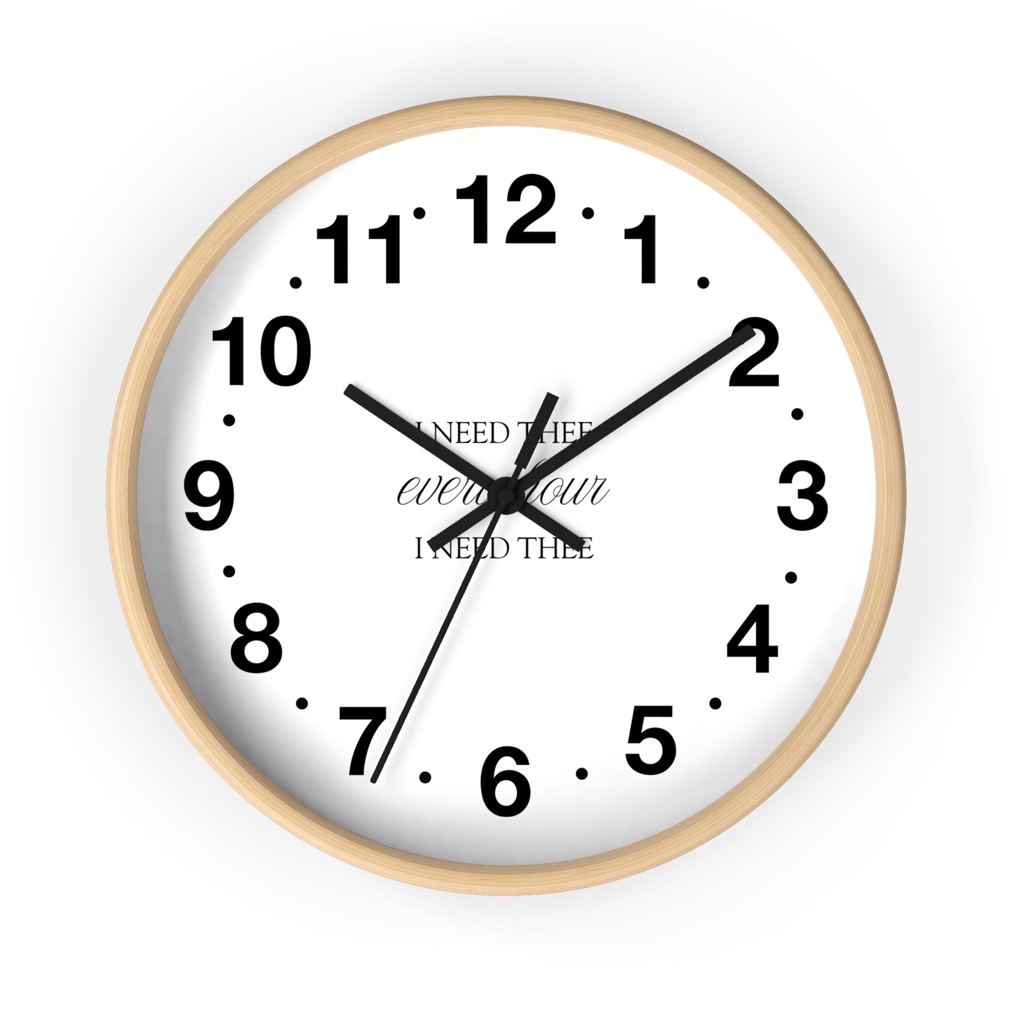 I Need Thee Every Hour | Wall Clock
