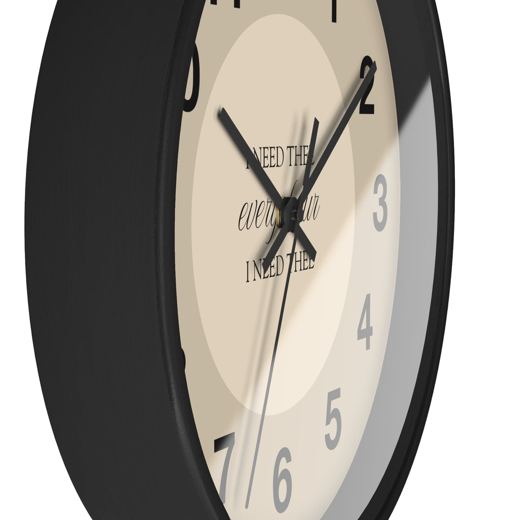 I Need Thee Every Hour | Wall Clock