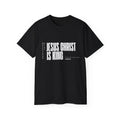 Jesus Is King | Men's Scoop Neck Tee | Bold Black