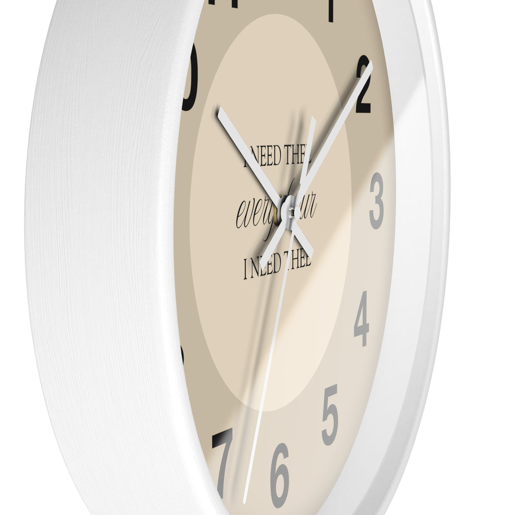 I Need Thee Every Hour | Wall Clock