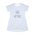 I Am Loved By You | Womens Pajama Tshirt Dress | Sky Blue
